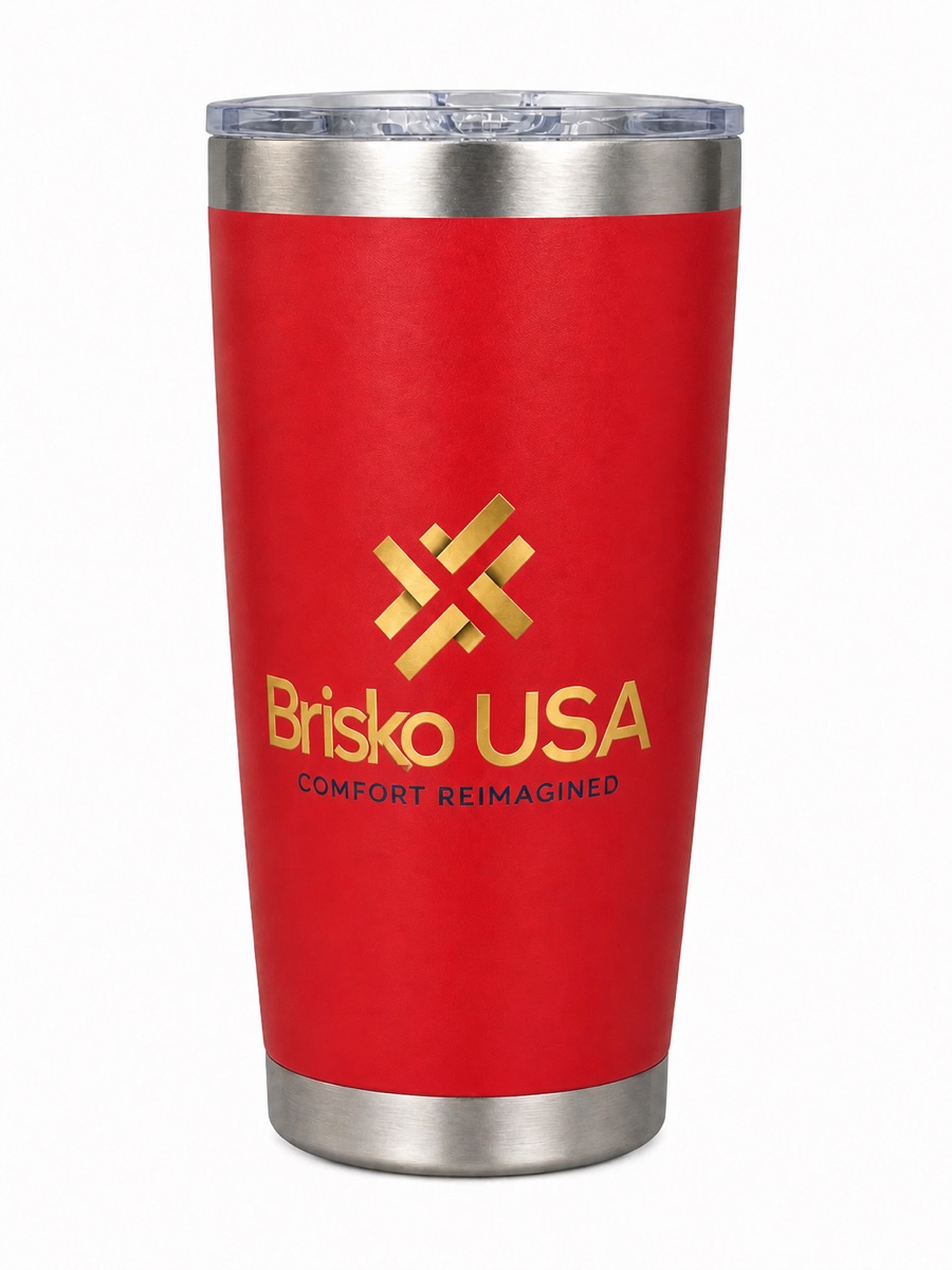 Red Brisko USA 20 ounce tumbler